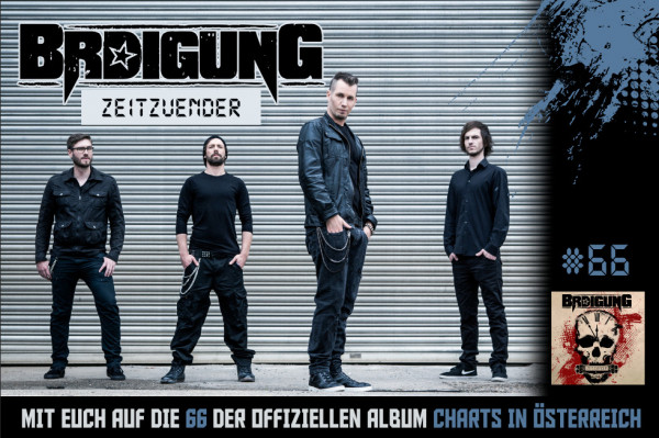 Zeitzünder auf #66 der offiziellen Albumcharts in Österreich! | News